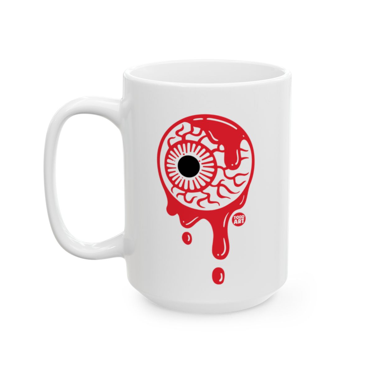 Red Dripping Eye Graphic 15oz Coffee Mug Design