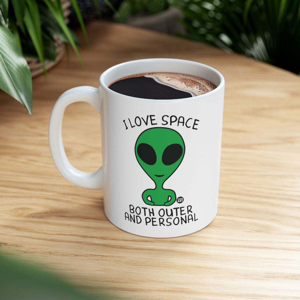 I Love Space Both Outer and Personal Alien Mug