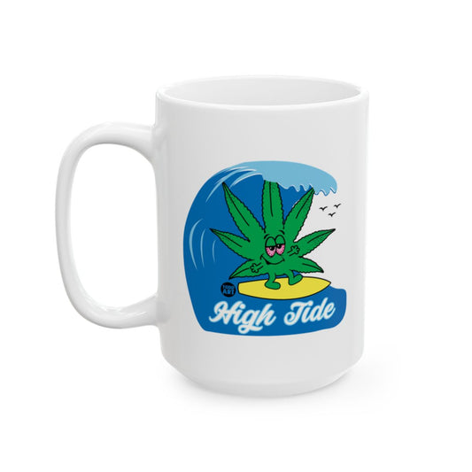 High Tide Surfing Cannabis Themed Mug