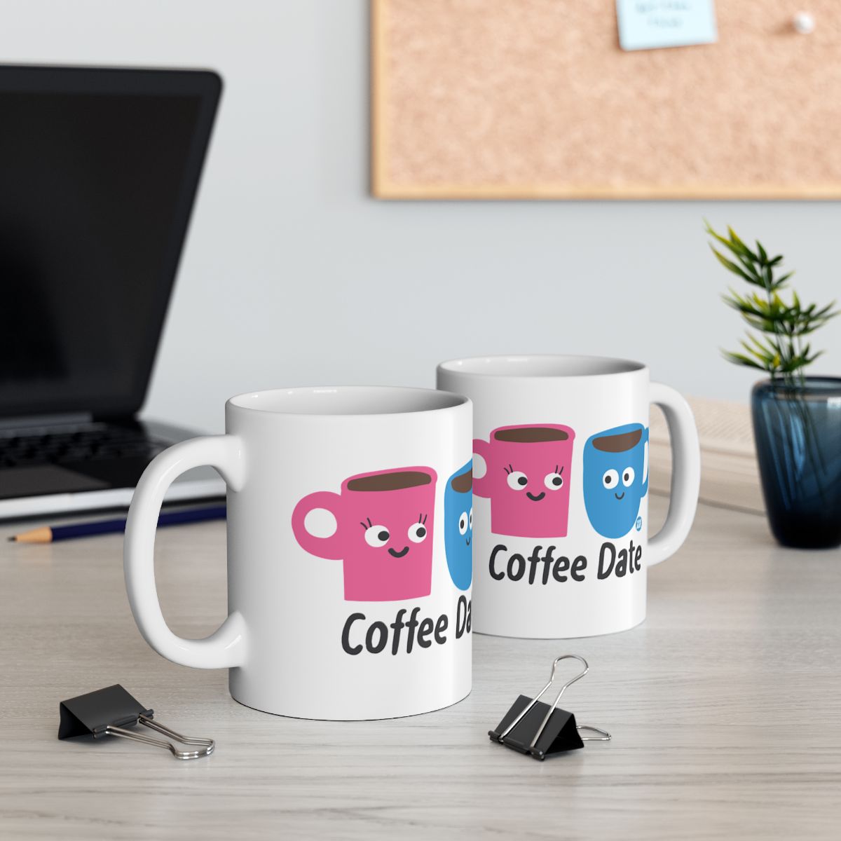 Cute Coffee Date Design Mug Perfect for Couples