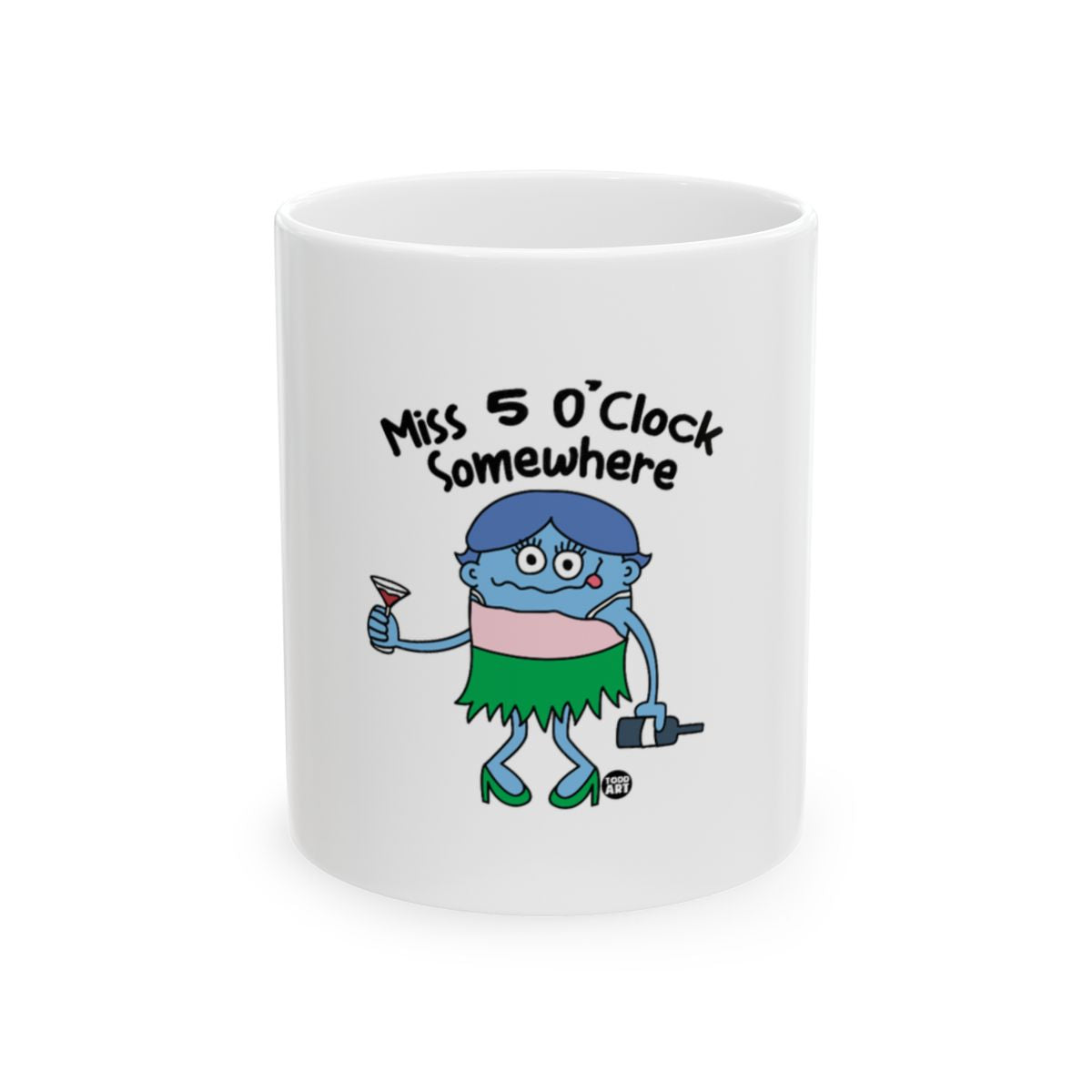 Miss 5 O'Clock Somewhere Cartoon Character Mug
