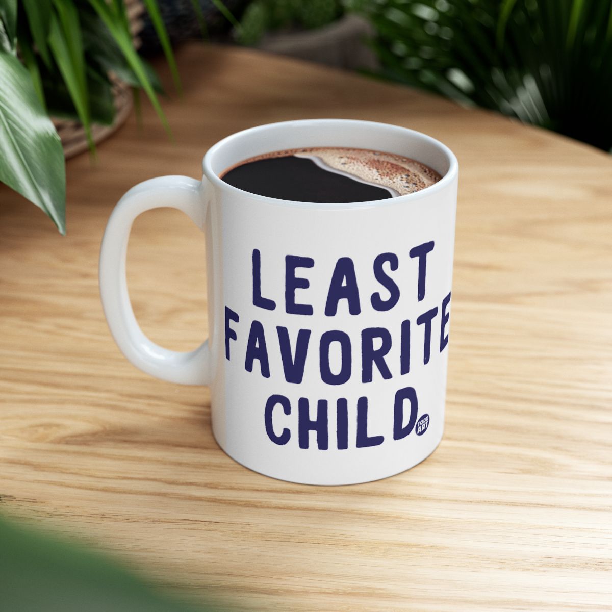 Least Favorite Child Printed White Mug for Coffee Lovers