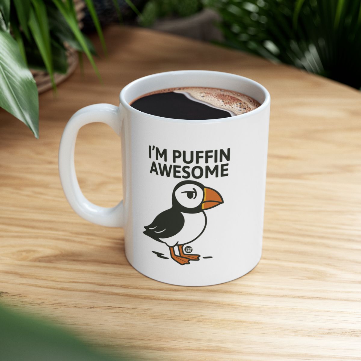 I'm Puffin Awesome Cute Coffee Mug