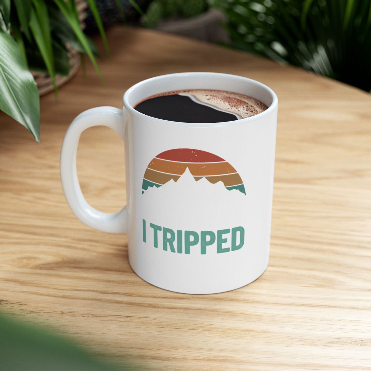 I Tripped Colorful Mountain Design Mug