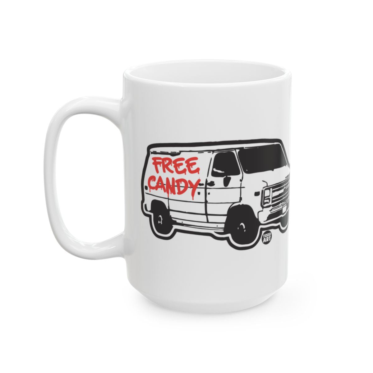 Free Candy Graphic Printed Van Design Coffee Mug