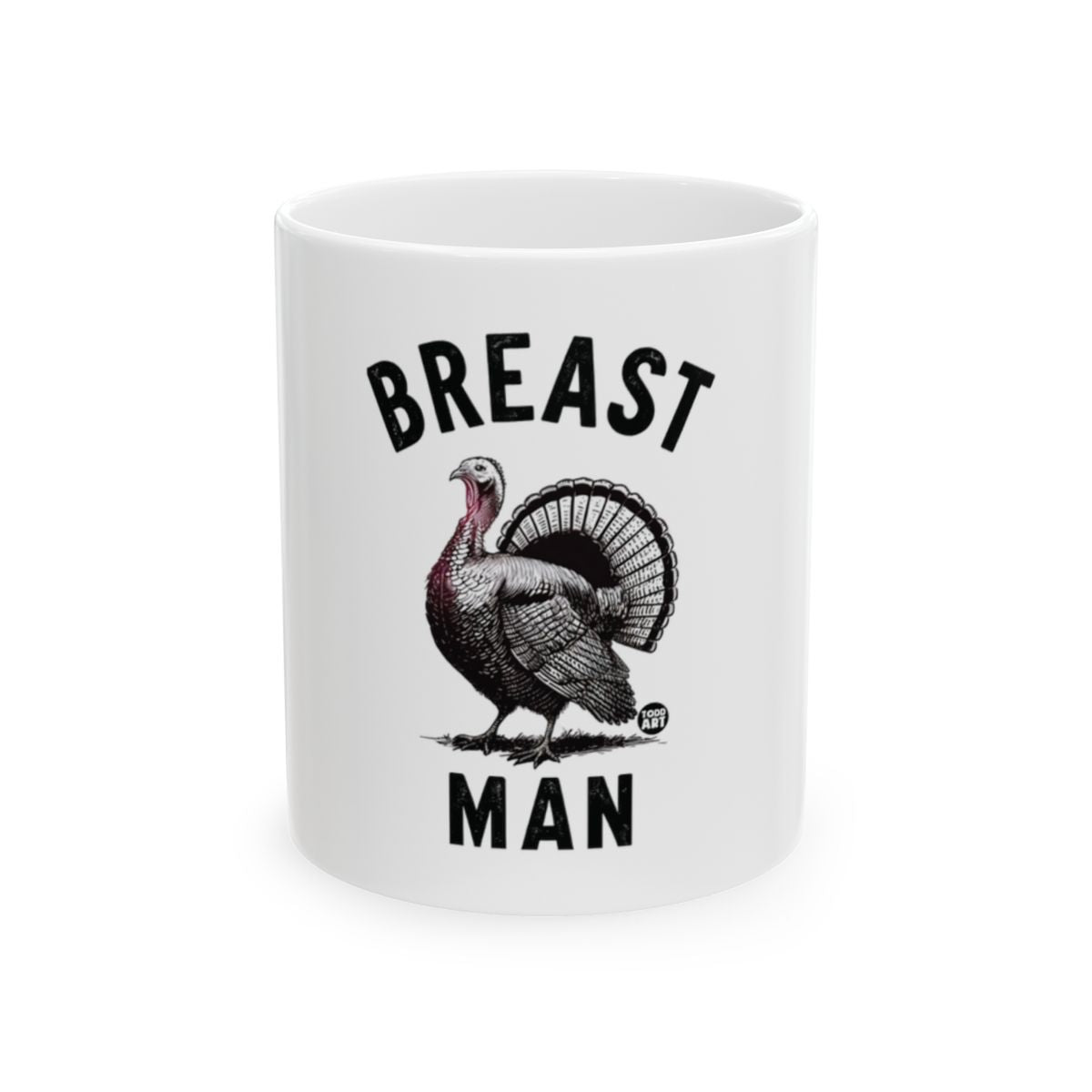 Breast Man Turkey Mug Funny Thanksgiving Gag Gift