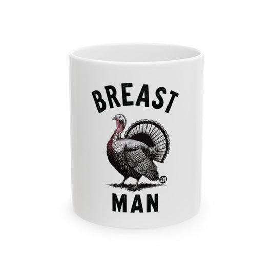 Breast Man Turkey Mug Funny Thanksgiving Gag Gift