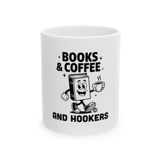 Fun Books and Coffee Mug with Humorous Design