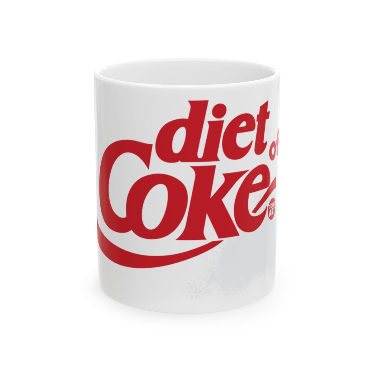 Red Diet Coke Logo White Background Mug