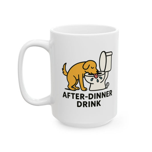 Funny Dog Drinking From Toilet Mug Hilarious Gift