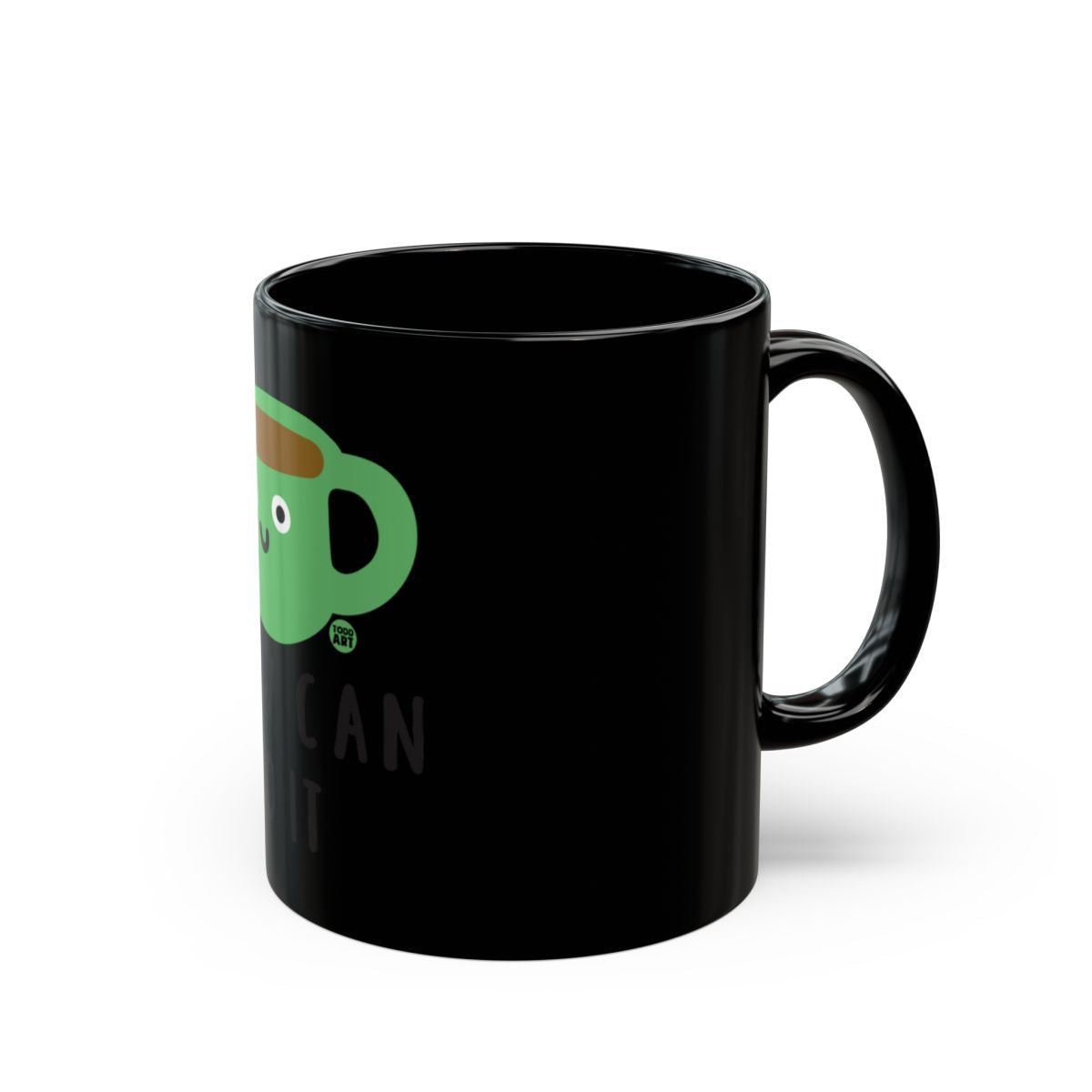 Motivational Coffee Mug with a Cute Green Cup Design