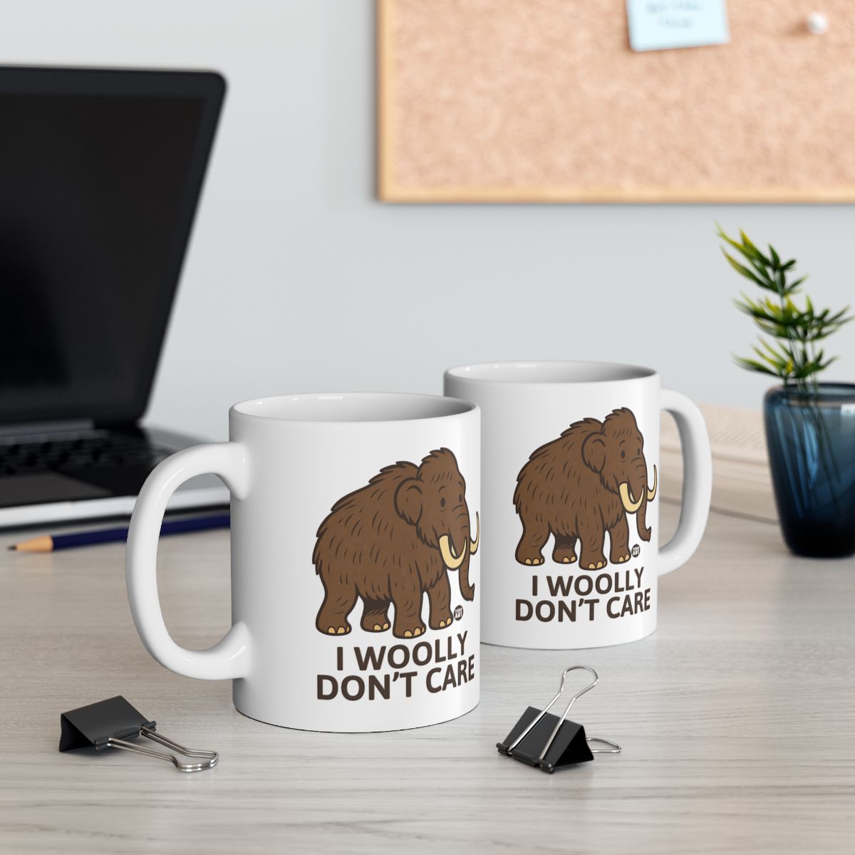 I Woolly Don't Care Novelty Mammoth Mug Product