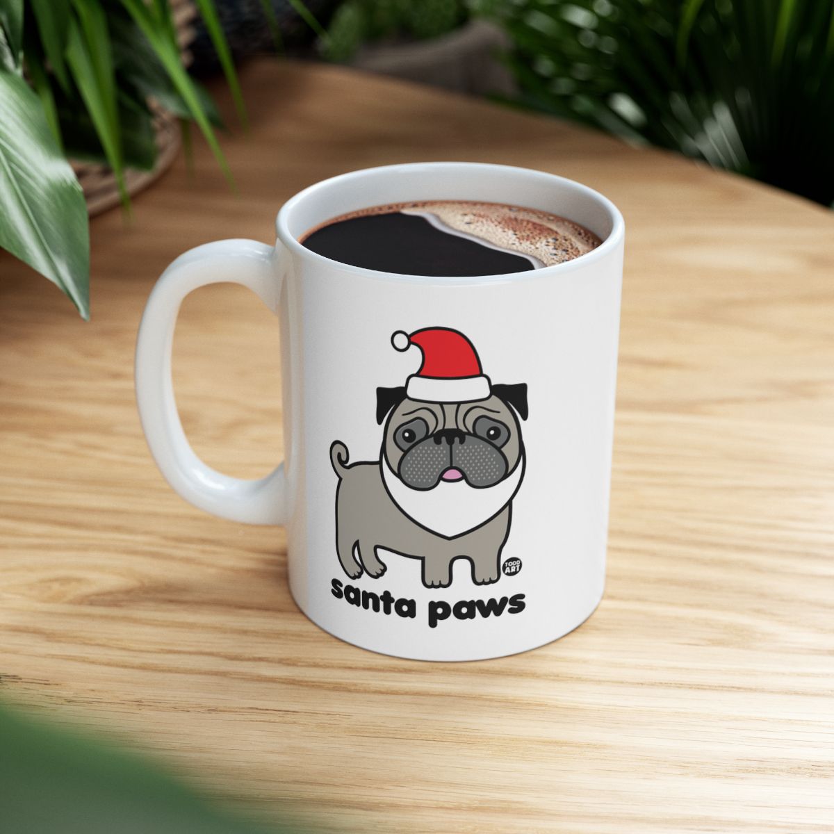 Cute Santa Paws Dog Mug Christmas Gift Product