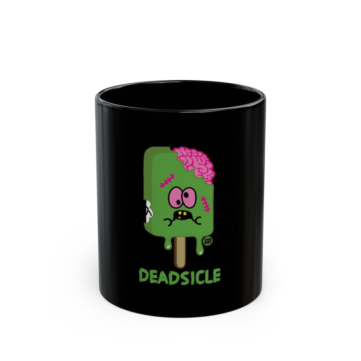 Zombies and Ice Cream Popsicle Illustration Mug