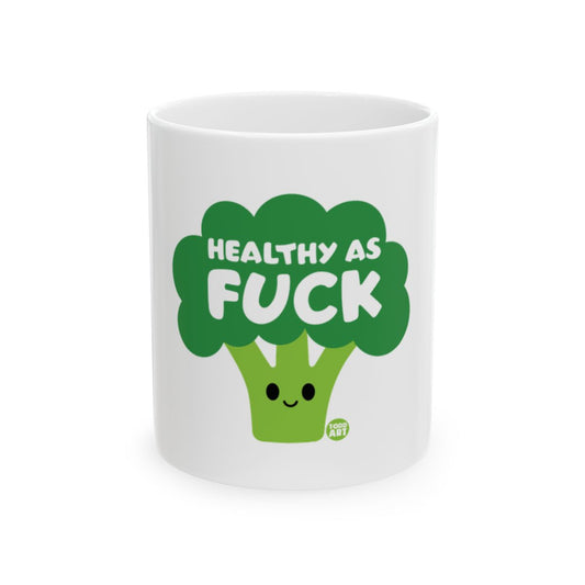 Healthy As Fuck Broccoli Design Coffee Mug