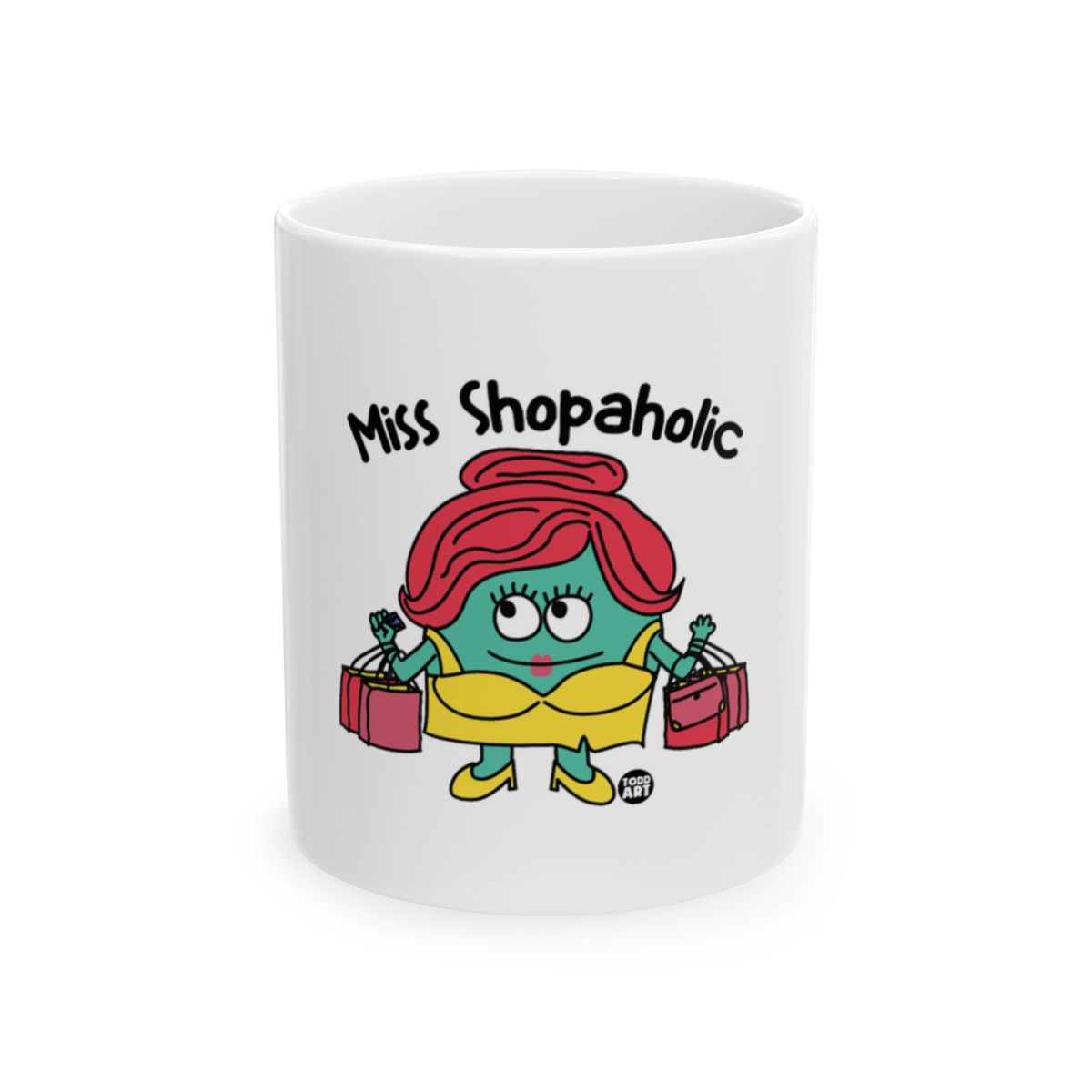 Miss Shopaholic Printed Mug for Fun Gifting