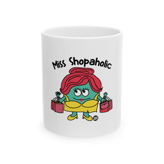 Miss Shopaholic Printed Mug for Fun Gifting