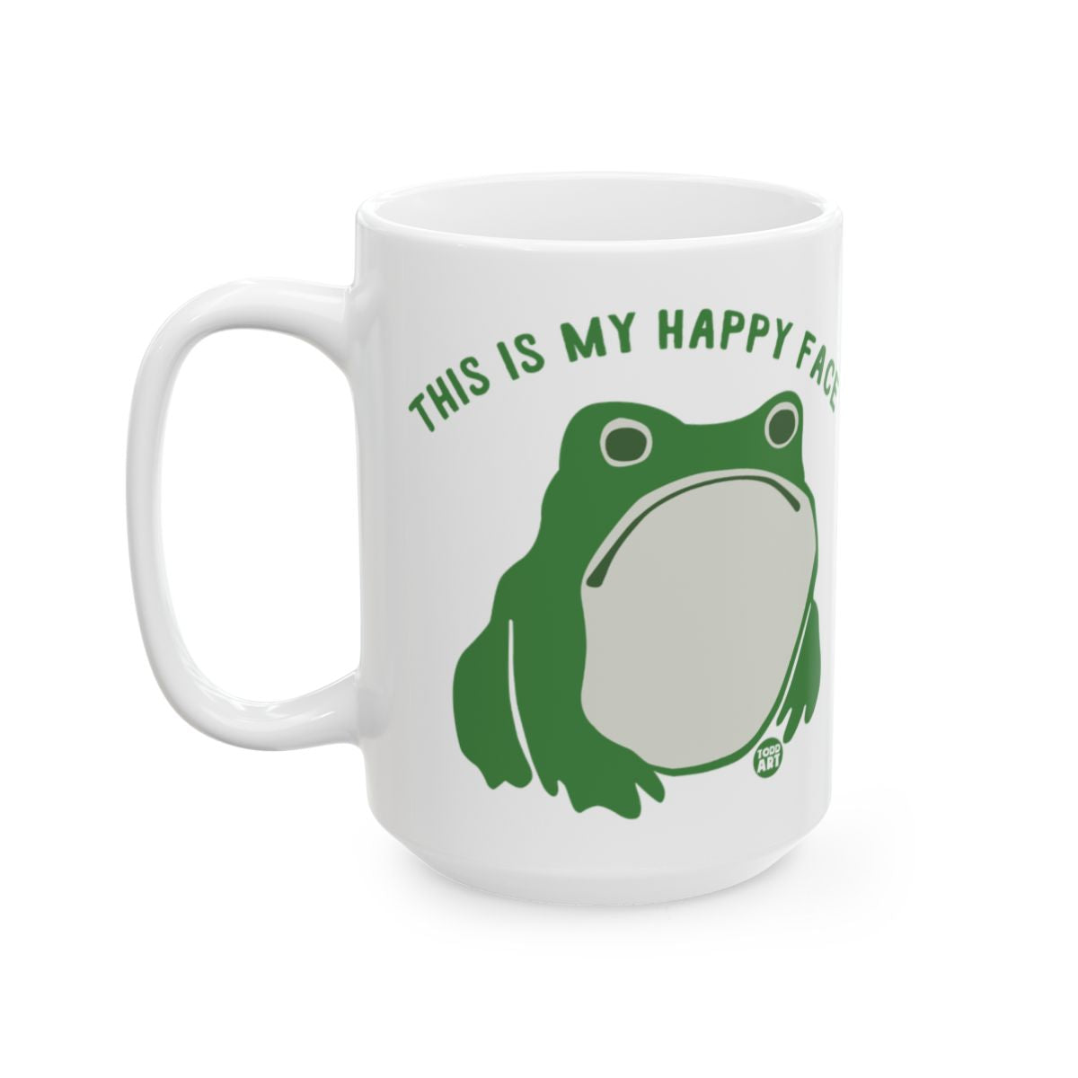 This Is My Happy Face Frog Image Graphic Mug