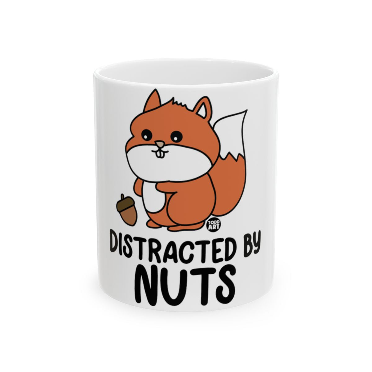Distracted By Nuts Adorable Squirrel Mug