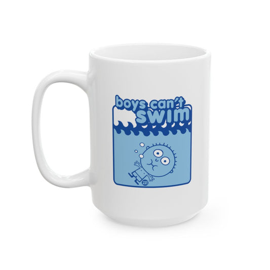 Boys Can't Swim Large Ceramic Coffee Mug
