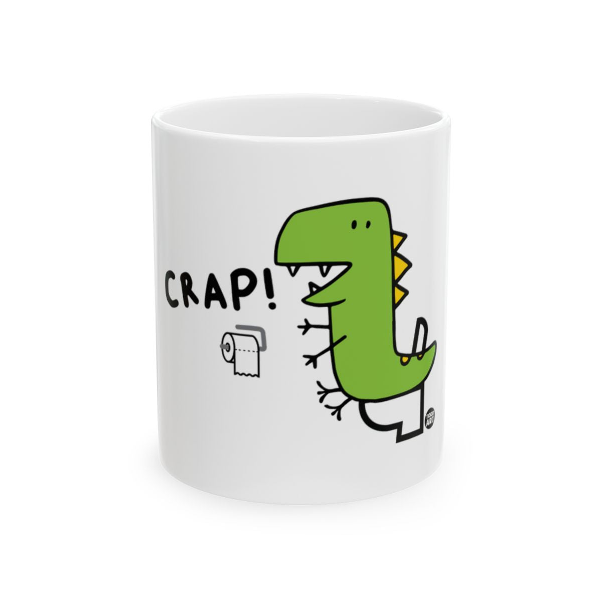 Funny Dinosaur Crap Cartoon Print Mug