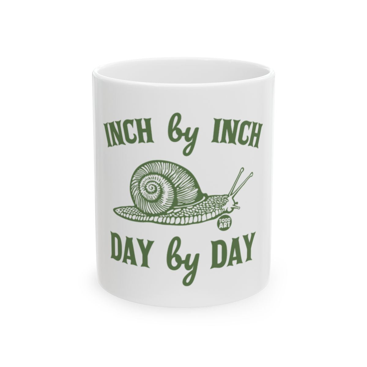 Inch by Inch Day by Day Snail Mug