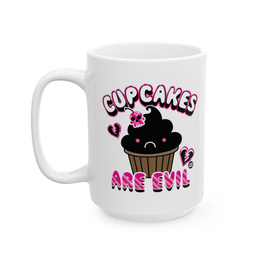 Cupcakes Are Evil Mug with Cute Design