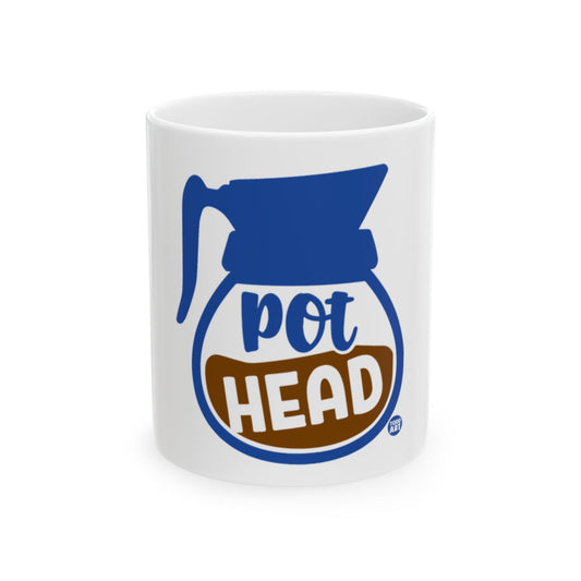 Pot Head Coffee Design Funny Mug
