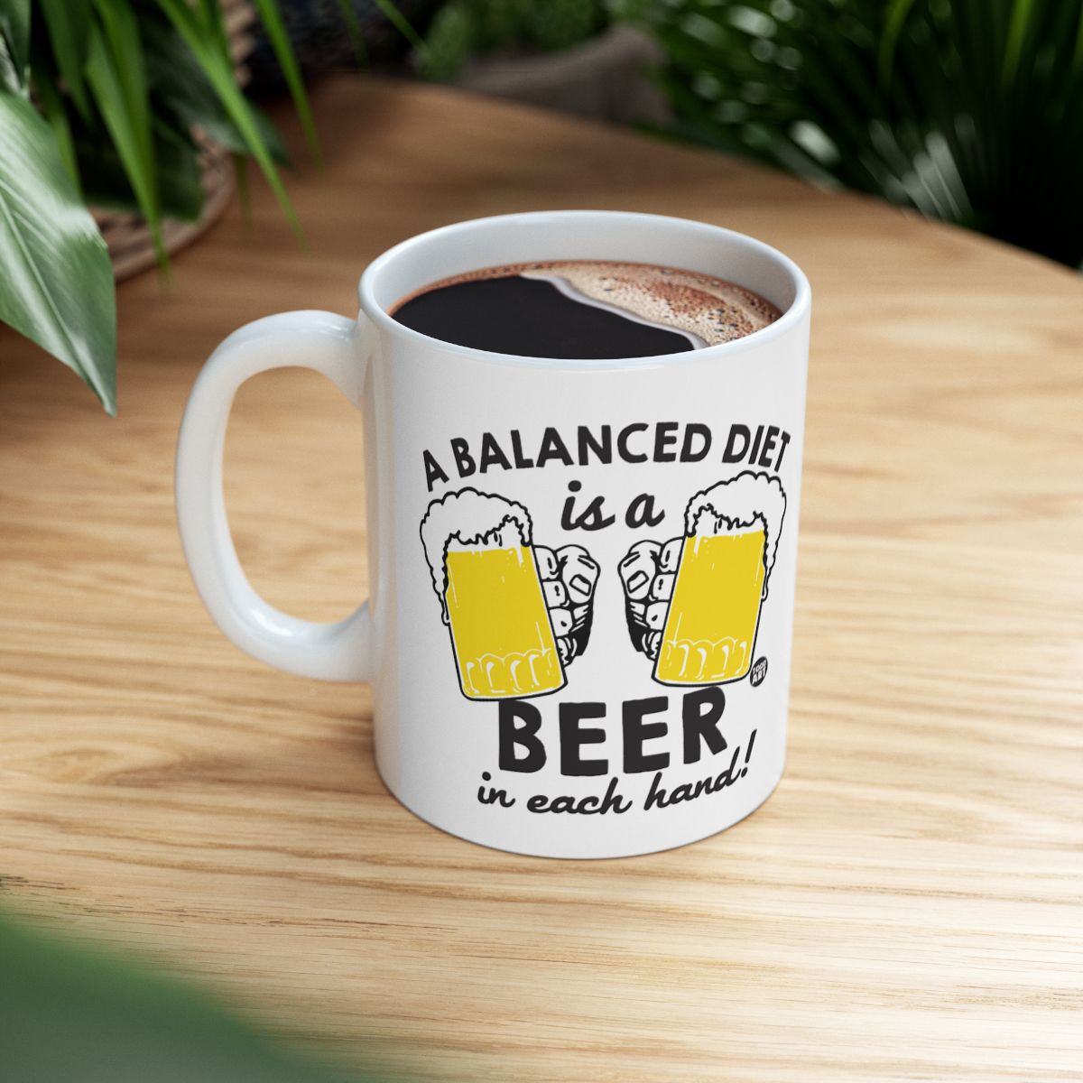 A Balanced Diet Is A Beer In Each Hand Mug