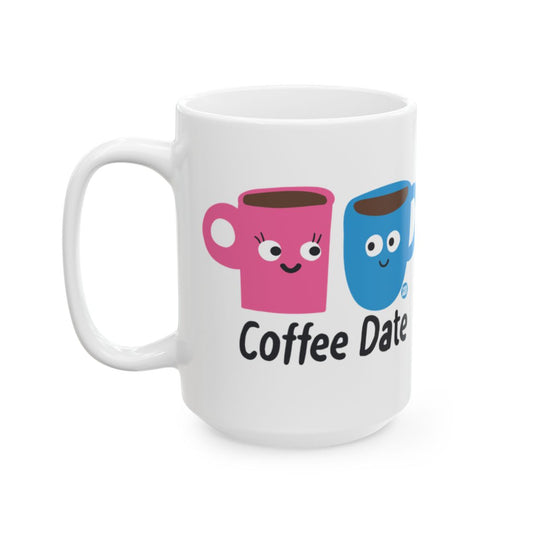 Adorable Coffee Date Design Mug for Coffee Lovers