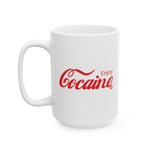 Enjoy Cocaine Parody Coffee Mug