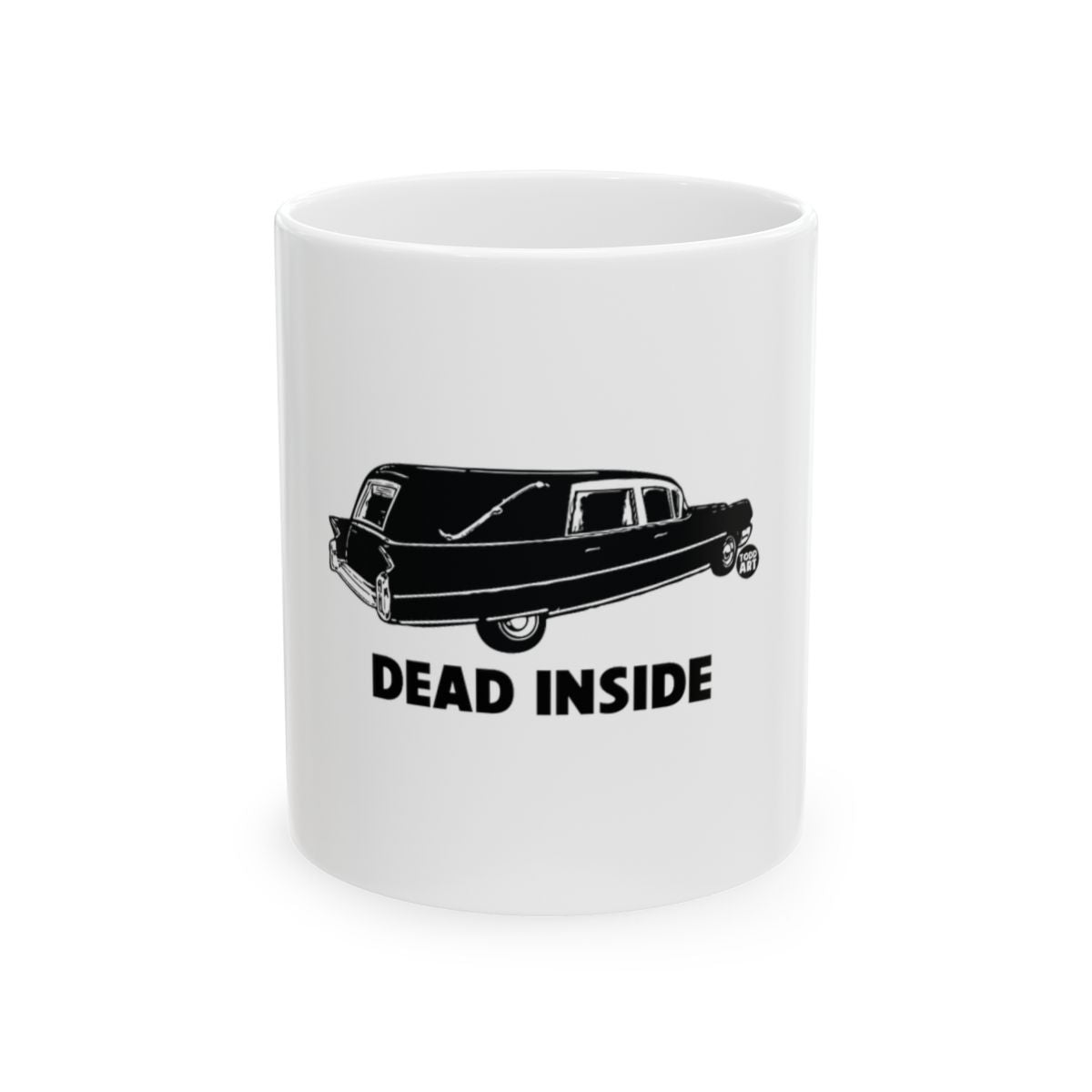 Humorous Dead Inside Funeral Hearse Mug
