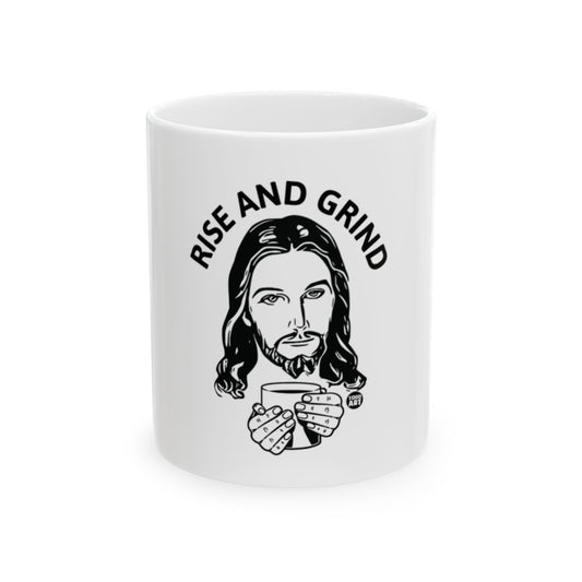 Rise and Grind Motivational Mug for Coffee Lovers