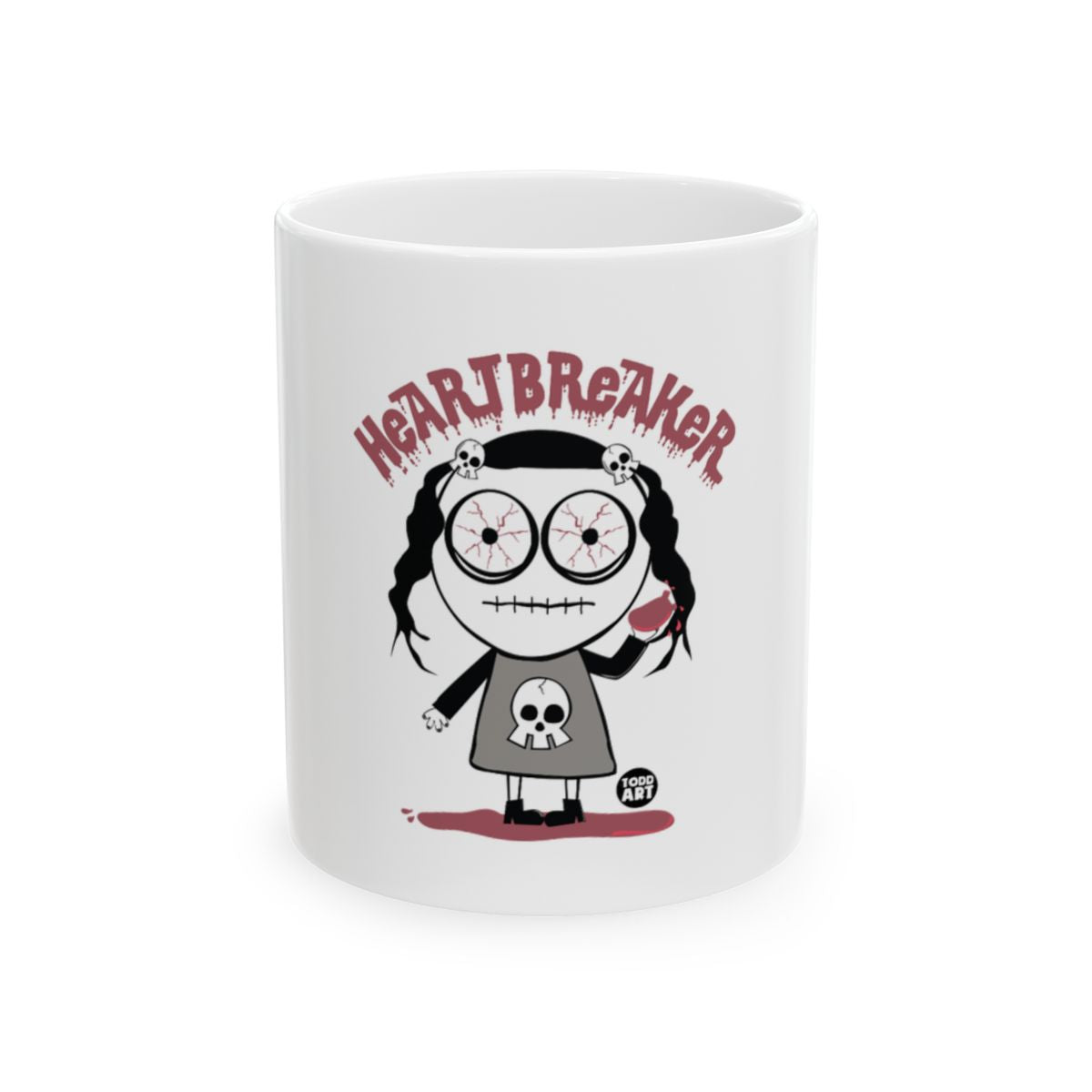 Heartbreaker Cute Gothic Character for Coffee Mug