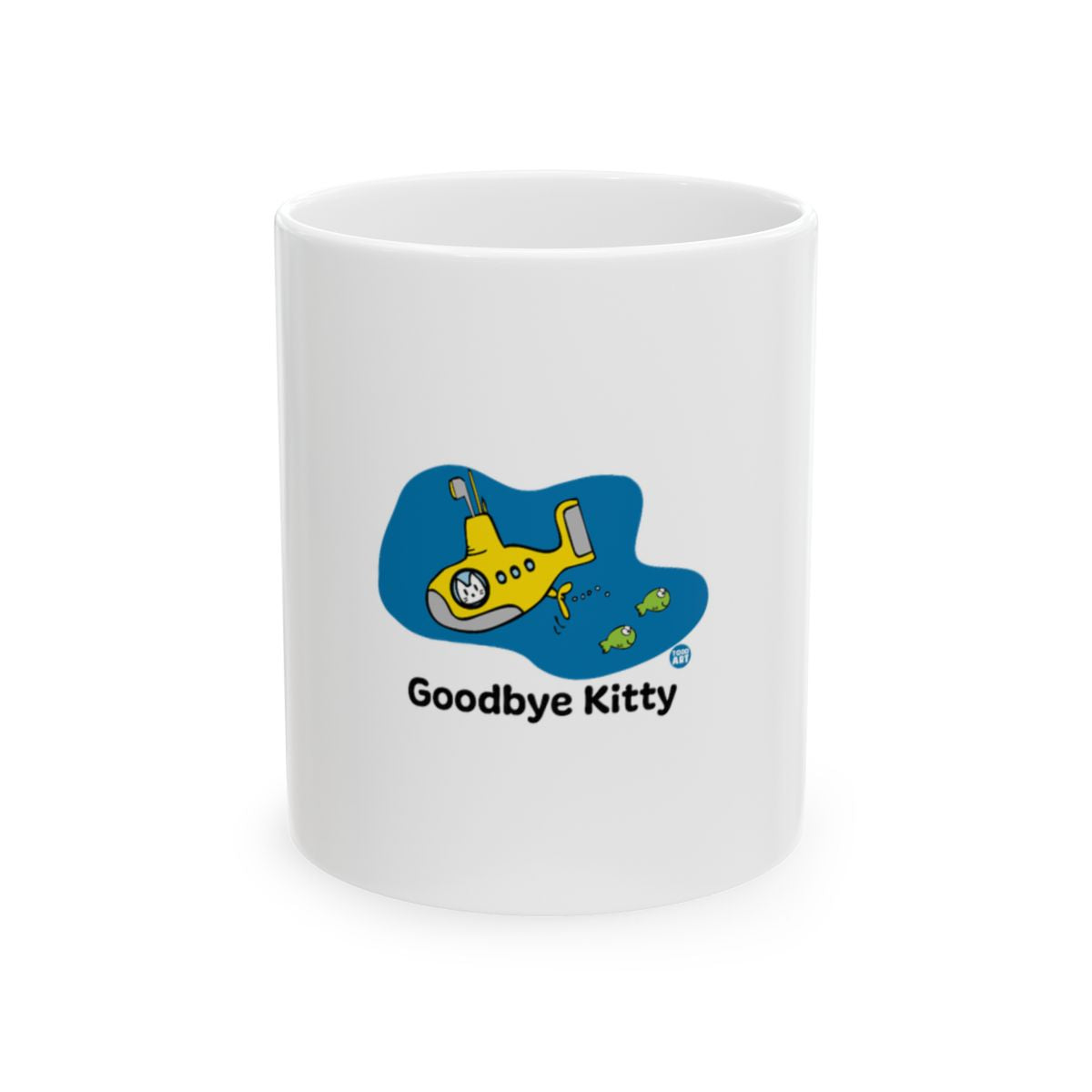 Goodbye Kitty Yellow Submarine Design Mug