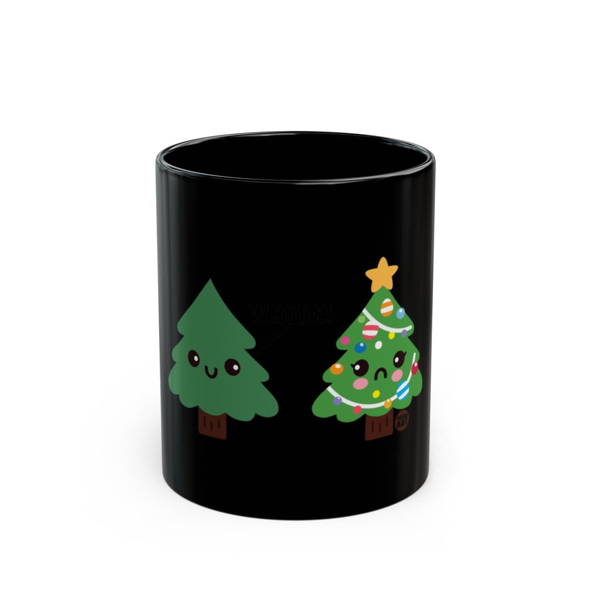 Festive Christmas Tree Design Adorable Novelty Mug
