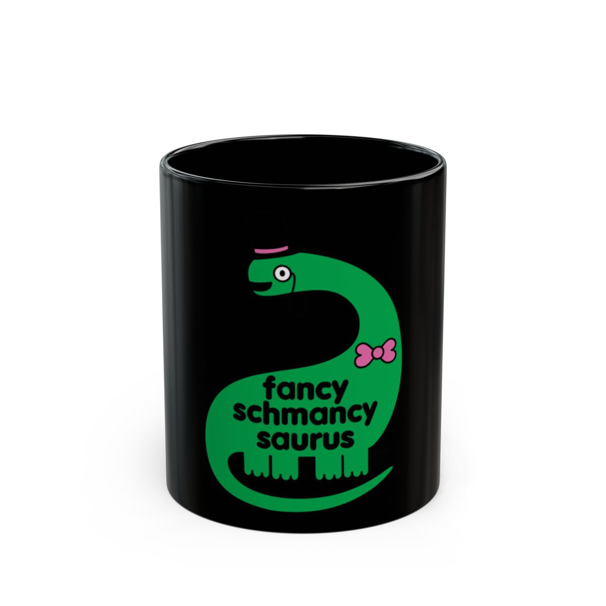 Fancy Schmancy Saurus With Hat and Bow Mug
