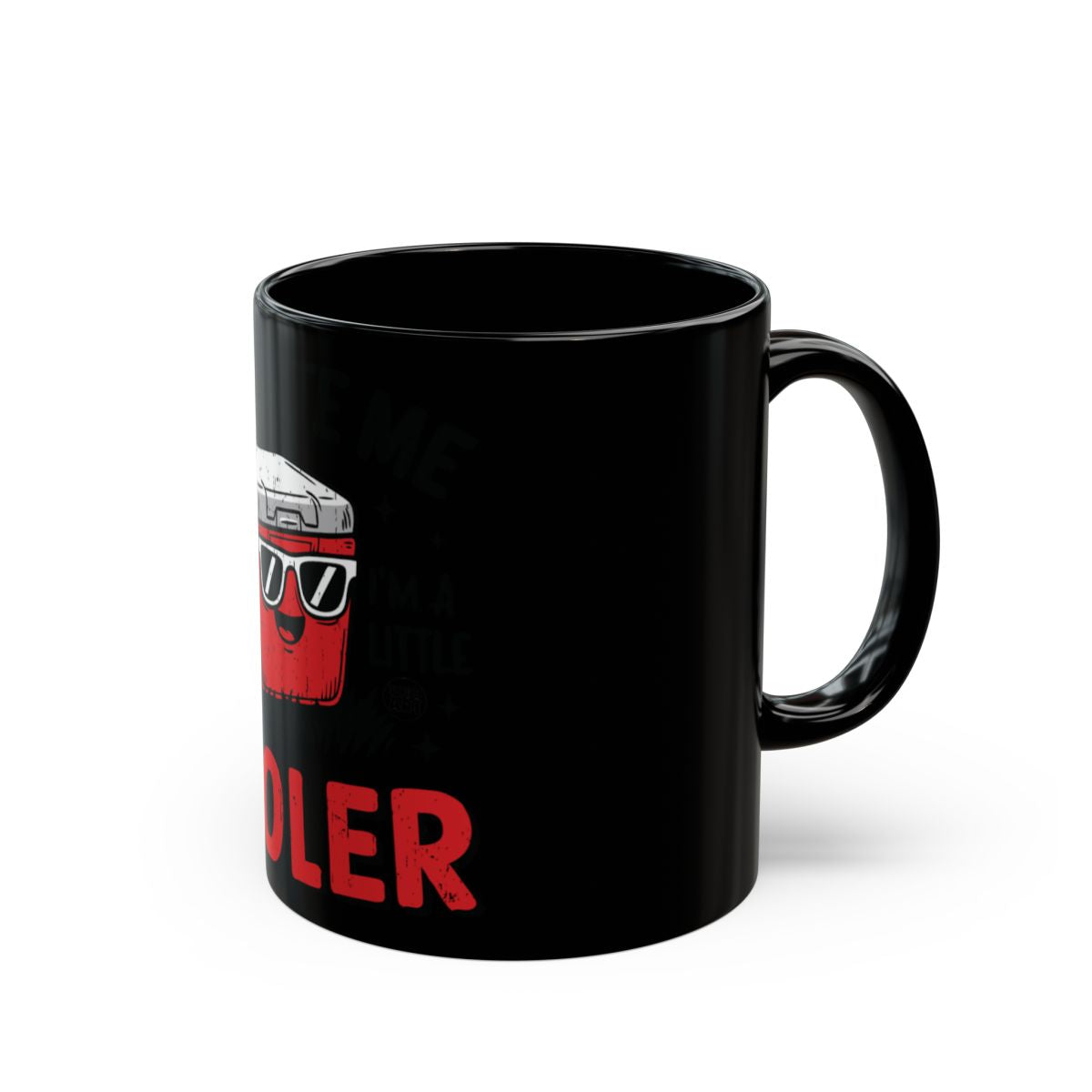 Retro Style Cooler Design Mug with Black Background