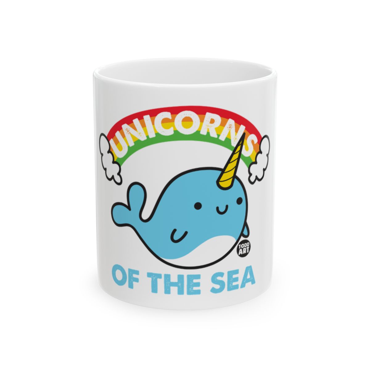 Rainbow Narwhal Unicorns of the Sea Mug