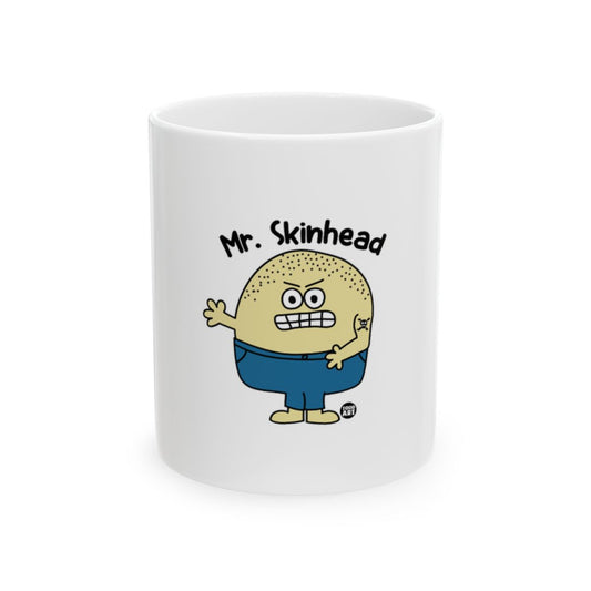 Mr. Skinhead character with angry face mug product