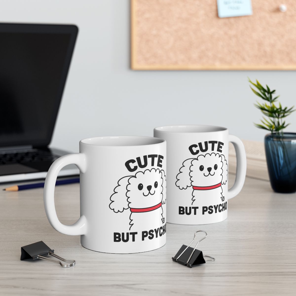 Cute But Psycho Mug Funny Office Desk Decor Gift Idea