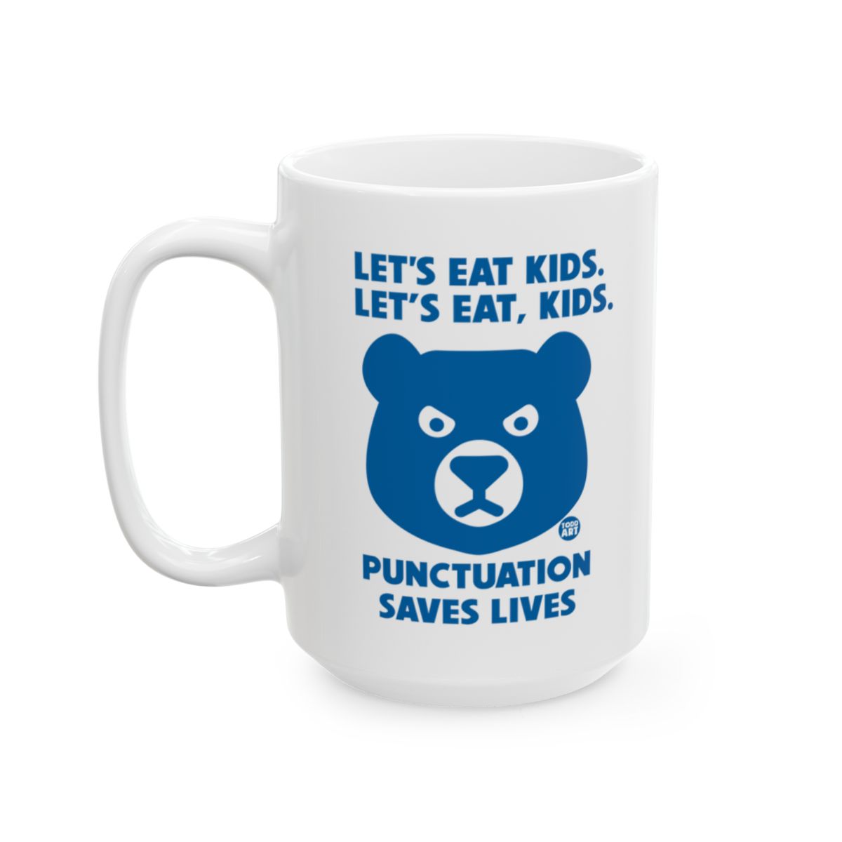 Funny Grammar Awareness Bear Mug Gift for Writers