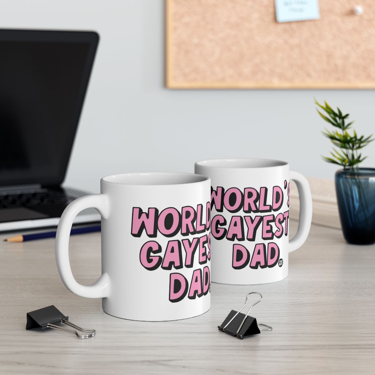 World's Gayest Dad Ceramic Mug for Father Dad Gift