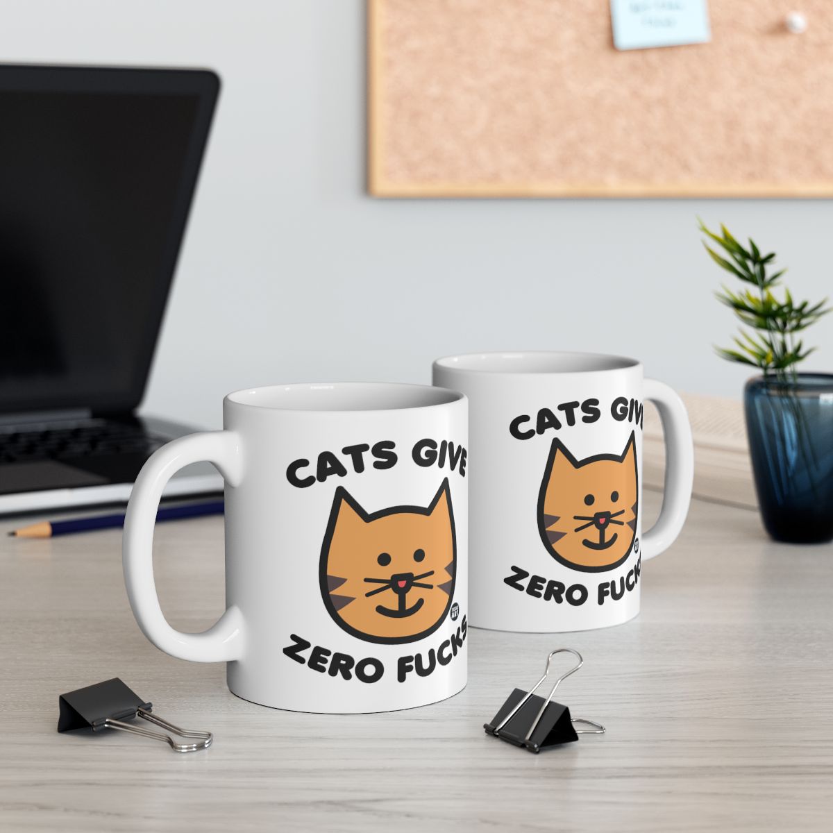 Cats Give Zero Fucks Funny Cat Lovers Mug