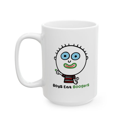 Boys Eat Boogers Fun Cartoon Mug