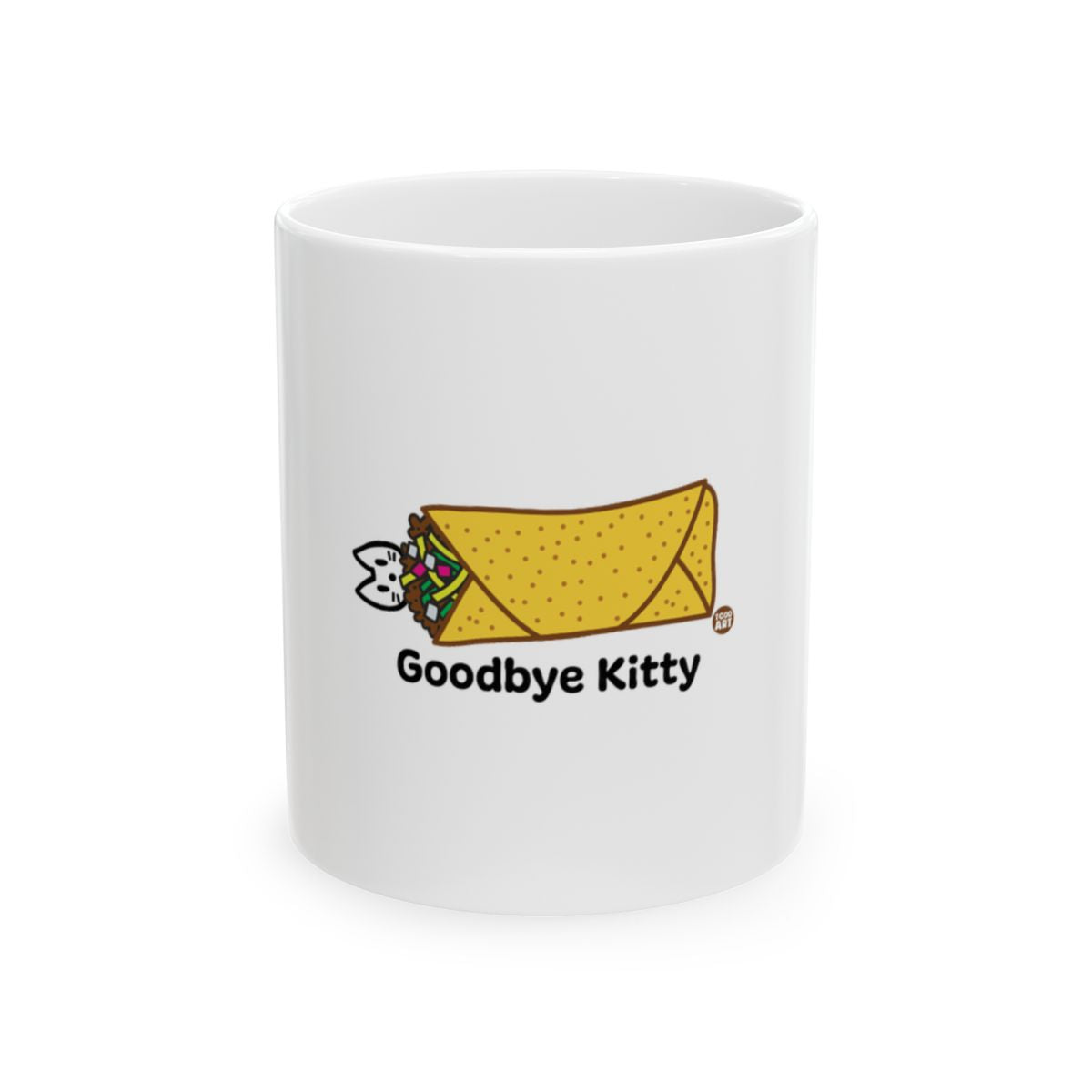 Goodbye Kitty Printed Design Coffee Mug