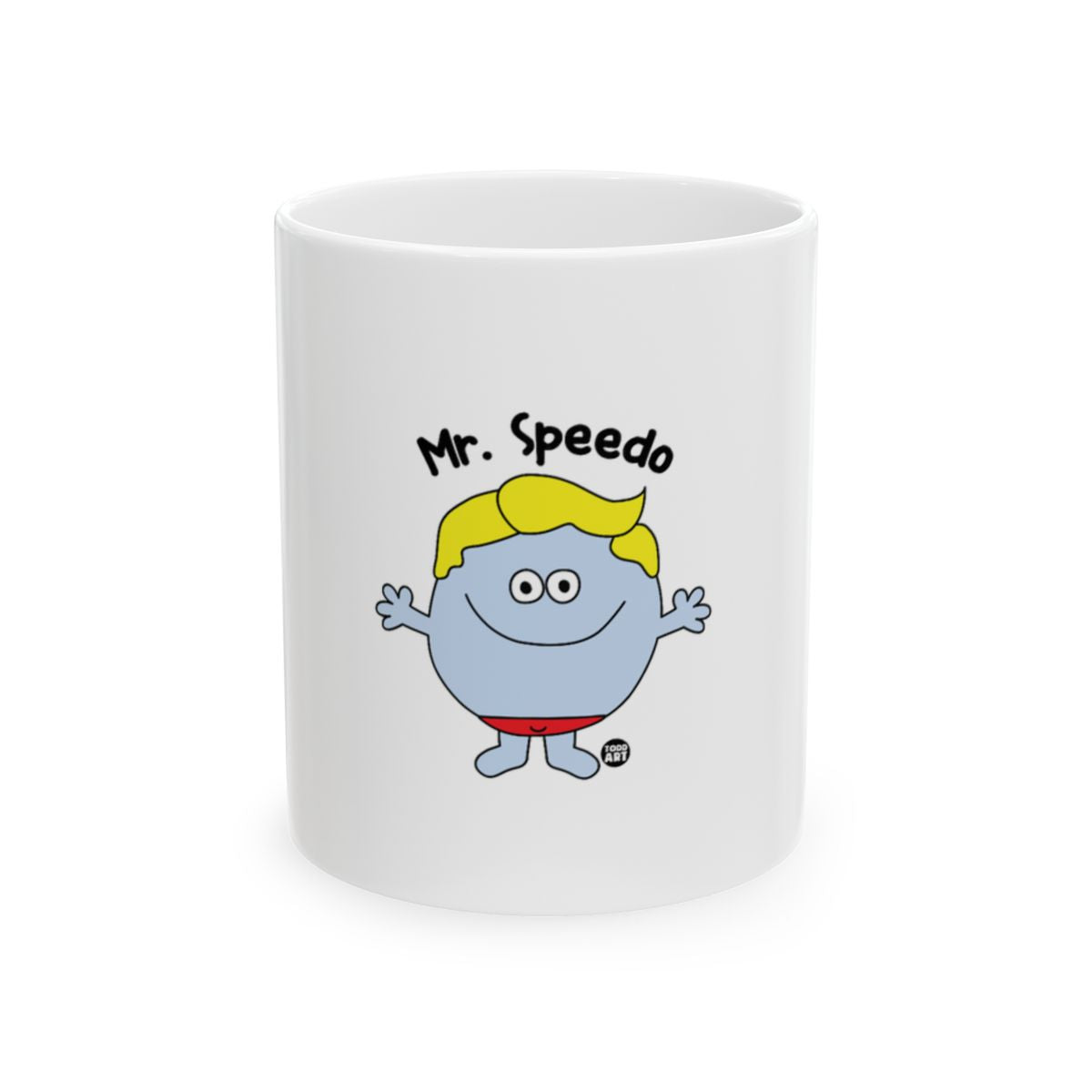 Mr. Speedo Cartoon Character Graphic Mug