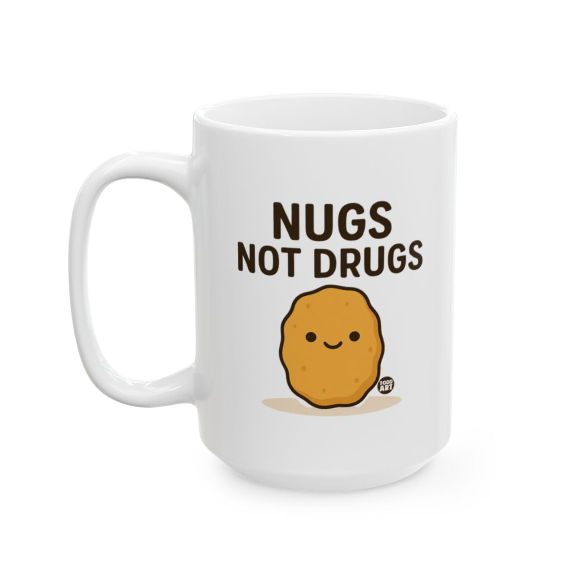 Nugs Not Drugs Kawaii Mug with Cute Nugget Design