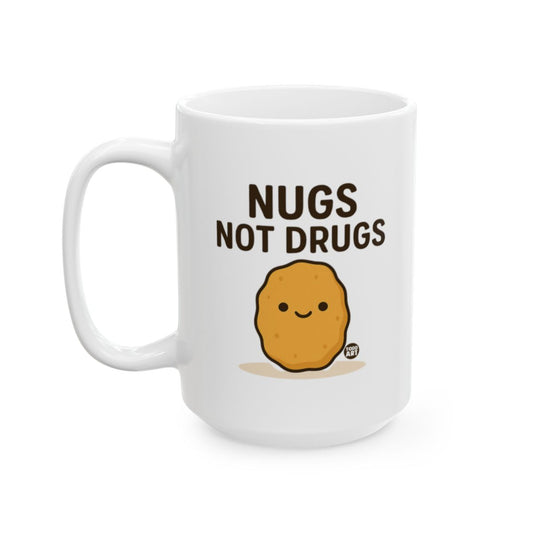 Nugs Not Drugs Kawaii Mug with Cute Nugget Design