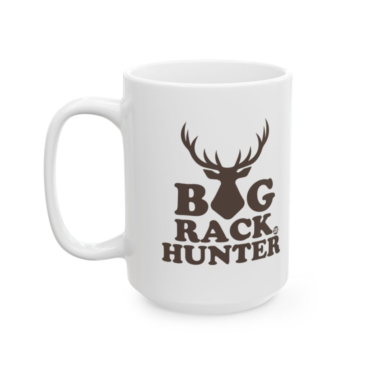 Big Rack Hunter White Mug with Antler Design